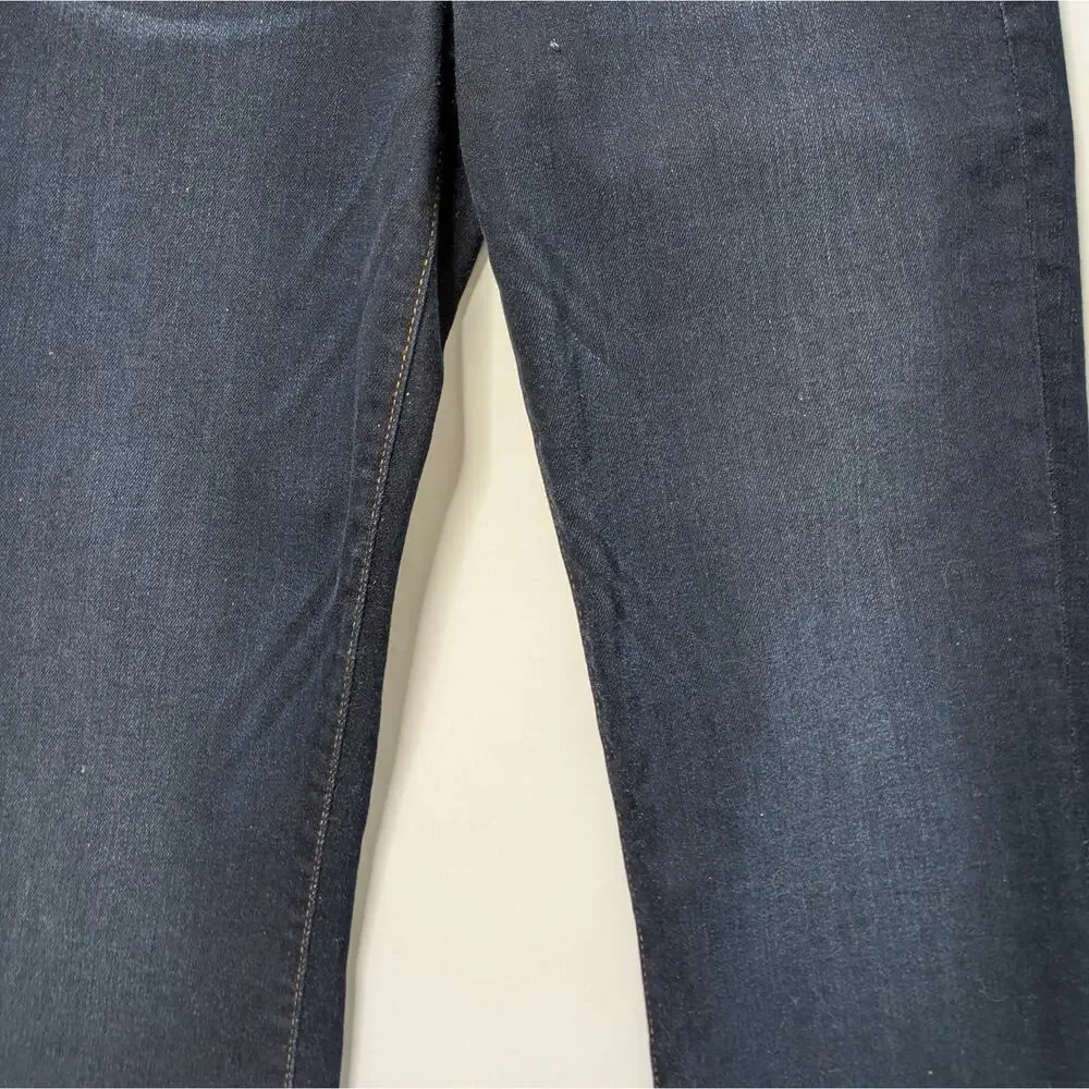FRAME Le Crop Mini Boot Jeans 27 Cabana Dark Blue Flare 24" Inseam - Picture 5 of 10